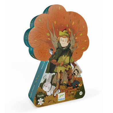 Djeco - Puzzle silhouette / Robin des bois - 36 pcs