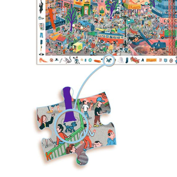Djeco - Puzzle d'observation / La ville - 200 pièces