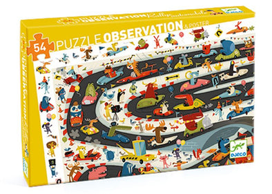 DJECO - Puzzle observation Rallye automobile