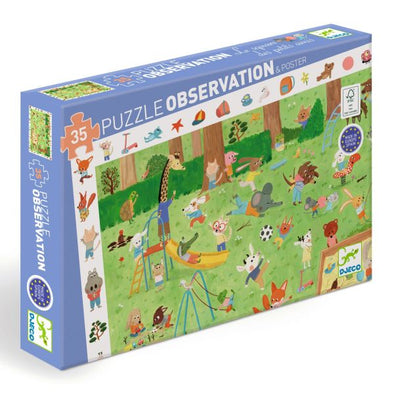 DJECO - Puzzle observation Le square des petits amis