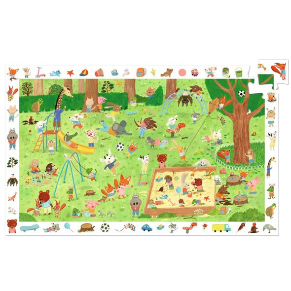 DJECO - Puzzle observation Le square des petits amis