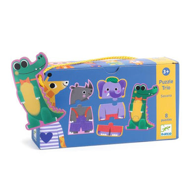 Djeco - Puzzle Trio / Savana