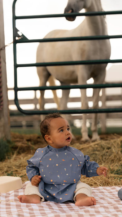 Micasso & co - Bavettes à manches longues - Allons sur la lune