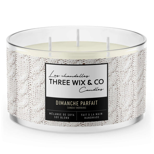 THREE WIX & CO - Chandelle DIMANCHE PARFAIT