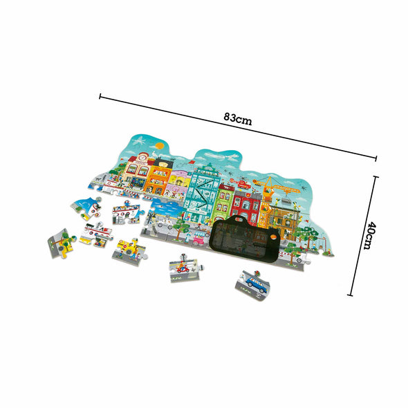 Hape - Puzzle Ville animée