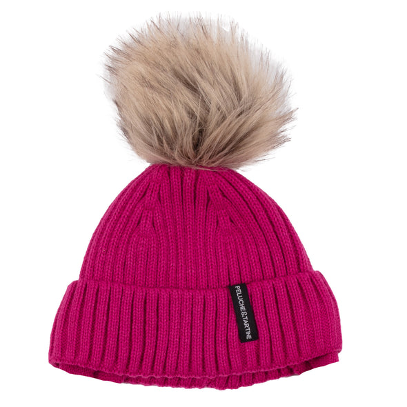 Peluche & Tartine - Tuque en tricot Eloise Magenta