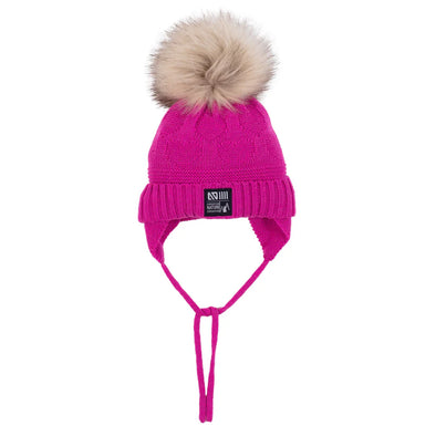 Nano - Tuque en tricot Jenna avec oreille Mauve