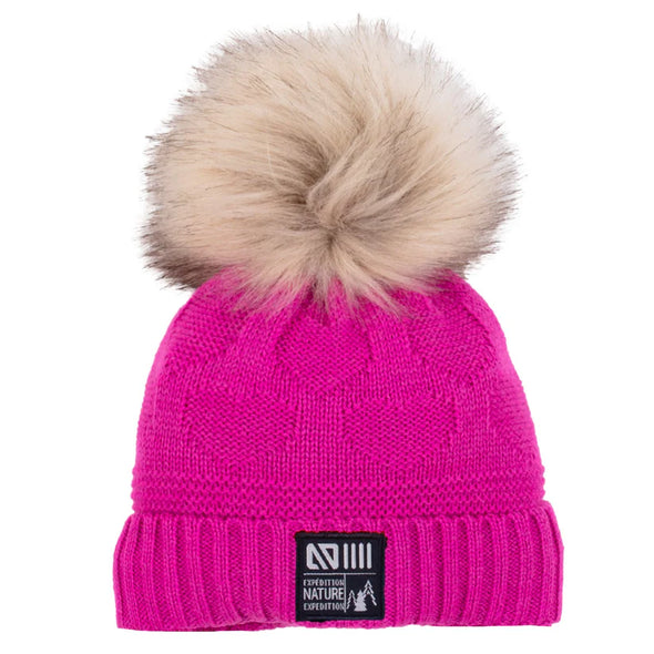 Nano - Tuque en tricot Jenna Mauve