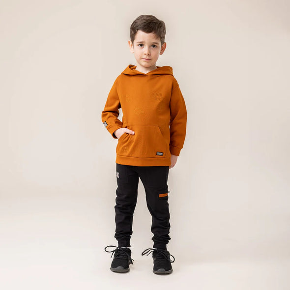Nano - Chandail à capuchon Garçons Caramel