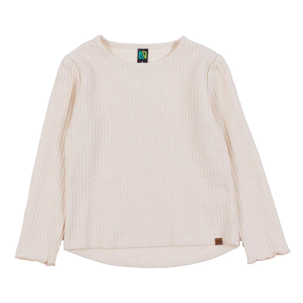 Nano - T-shirt à manches longues Filles Ivoire