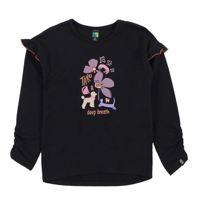 Nano - T-shirt à manches longues Filles Noir