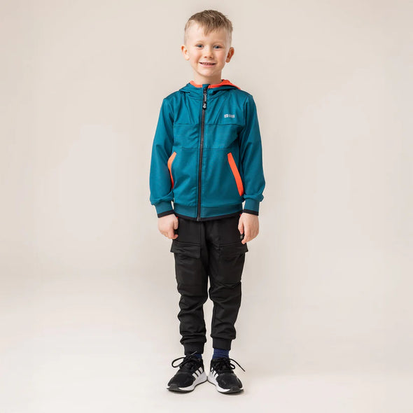 Nano - Veste à capuchon athlétique Garçons Sarcelle