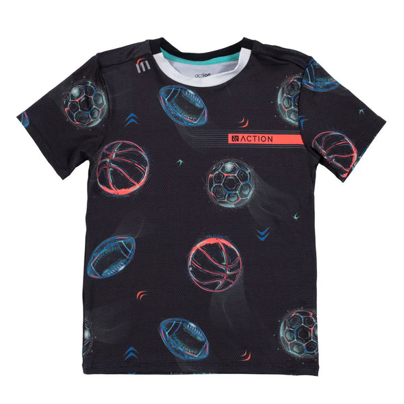 Nano - T-shirt athlétique Garçons Noir