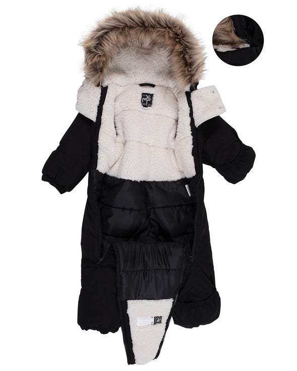 Peluche & Tartine - Habit de neige une-pièce Maxence Noir