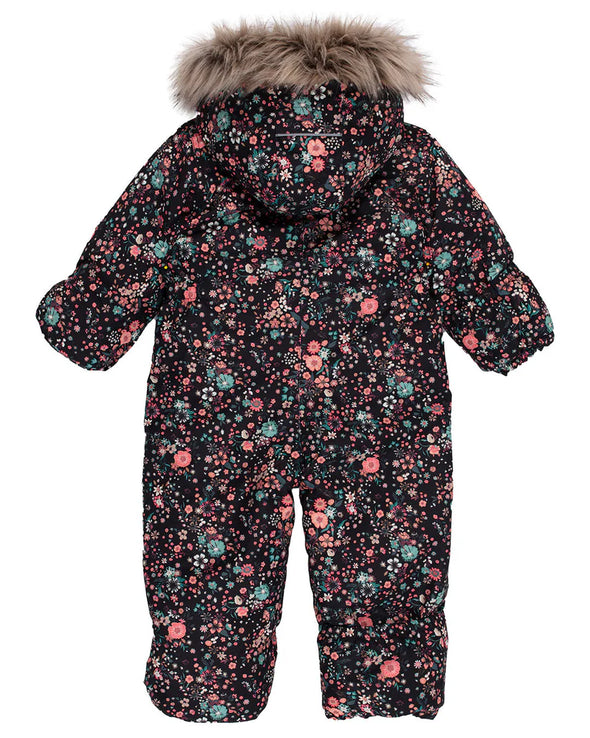 Peluche & Tartine - Habit de neige une-pièce Anaelle fleurs