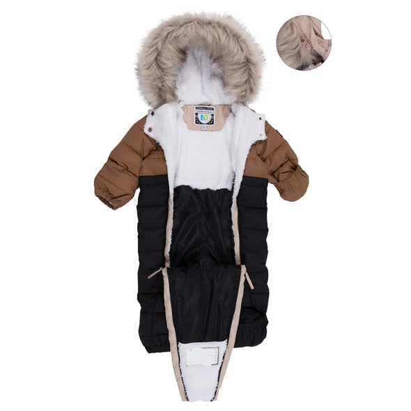 Nano - Habit de neige une-pièce bébé Axel Taupe