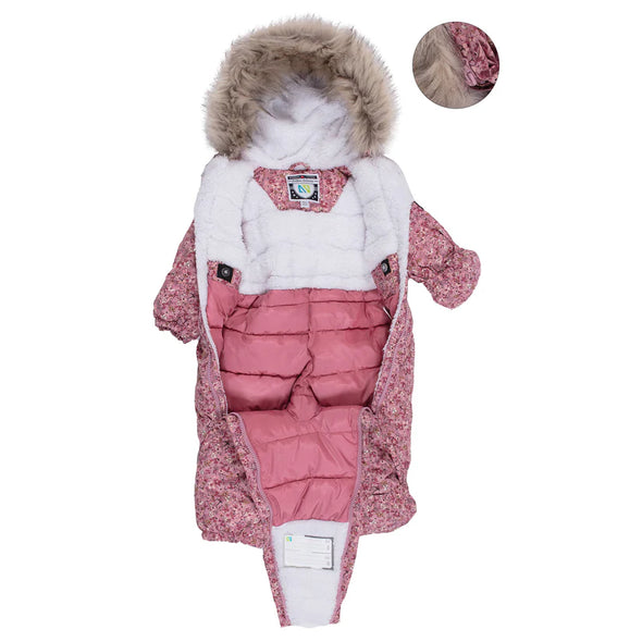 Nano - Habit de neige une-pièce bébé Tess Rose Pâle