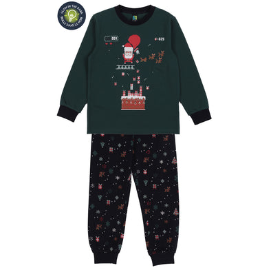 Nano - Pyjama pixel vert Noël