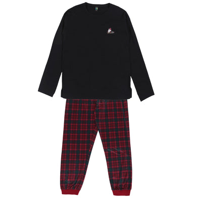 Nano - Pyjama Noir Noël Homme