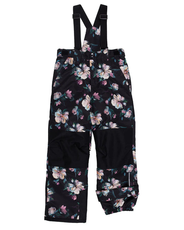 Snö - Pantalon de neige noir fleur