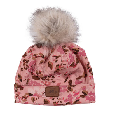 Nano - Tuque en jersey doublée en micropolaire Rose