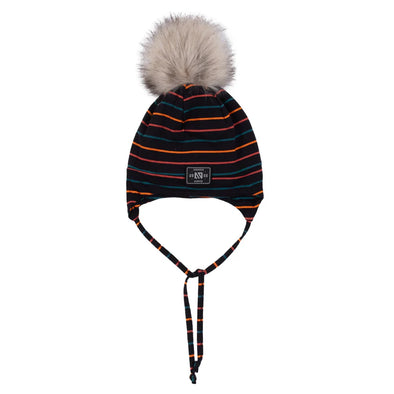 Nano - Tuque en jersey avec oreilles doublée en micropolaire Noir