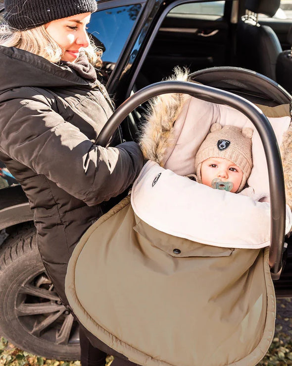 Deux par Deux - Nid d'ange vert pin conçu pour sièges d'auto et poussettes