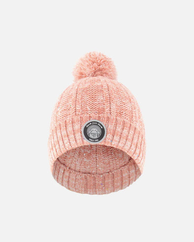 Deux par Deux - Bonnet en tricot rose pâle