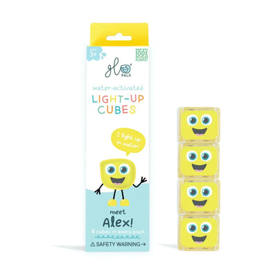 Glo Pals - Cubes Lumineux pour le Bain - Alex