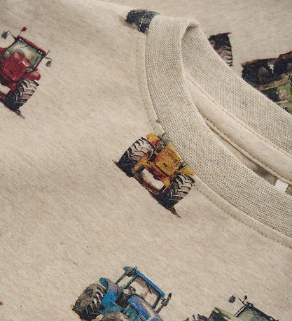 Minymo -  t-shirt tracteur beige
