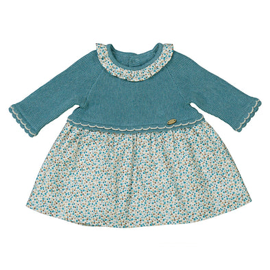 Mayoral - robe tricot turquoise