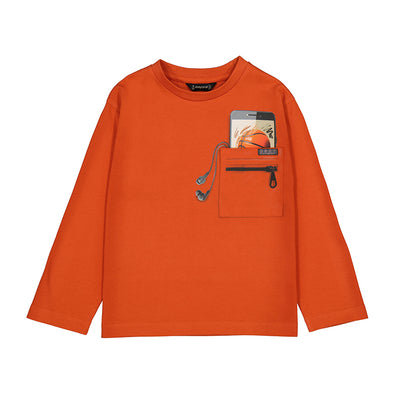 Mayoral - Chandail poche orange