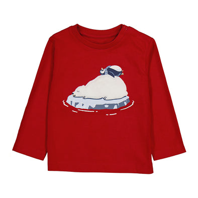 Mayoral - Chandail rouge pingouin
