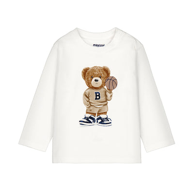 Mayoral - Chandail blanc ours