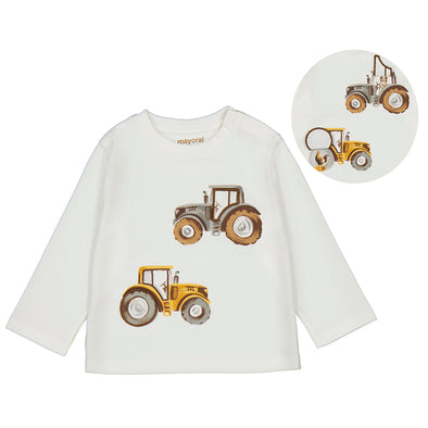 Mayoral - Chandail crème tracteur