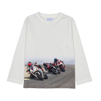 Mayoral - Chandail crème motos
