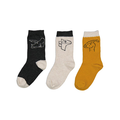 Mayoral - Set 3 chaussettes dinosaures