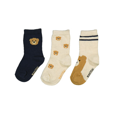 Mayoral - Set 3 chaussettes ourson