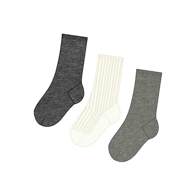 Mayoral - Bas 3 paires gris