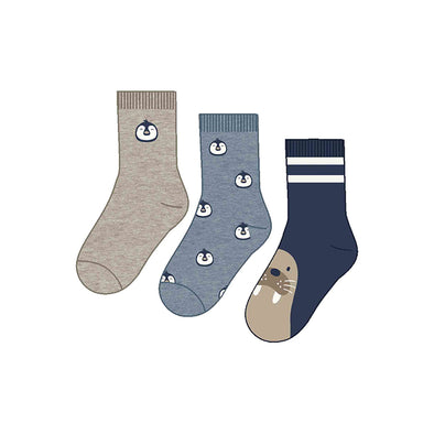 Mayoral - Bas 3 paires Pingouin