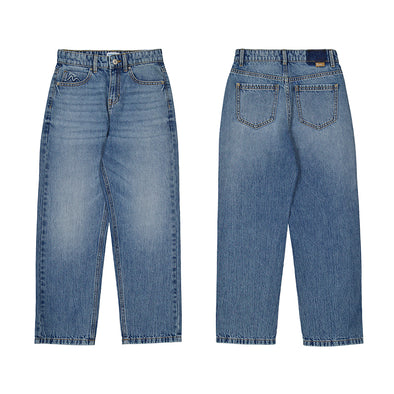 Mayoral - Pantalon long en denim relax