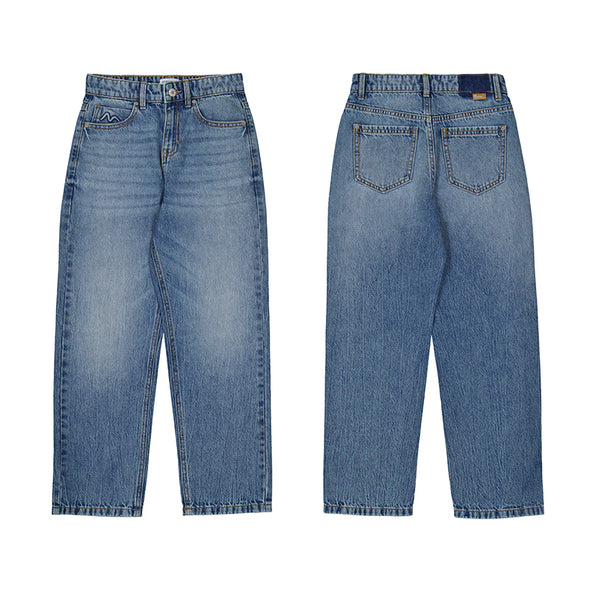 Mayoral - Pantalon long en denim relax