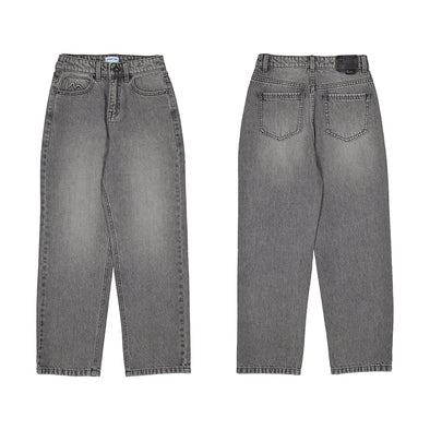 Mayoral - Pantalon long en denim relax Gris