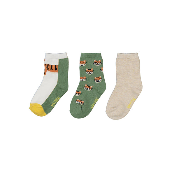 Mayoral - Set 3 chaussettes tigre