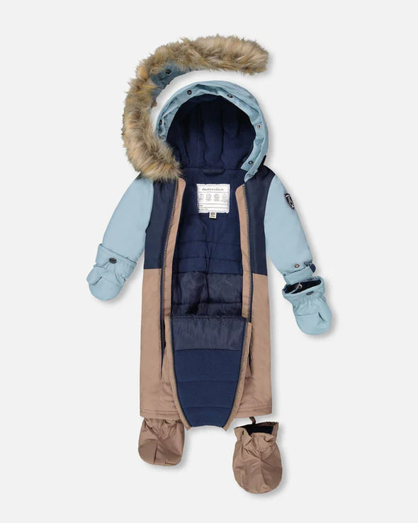 Deux par deux - Ensemble de neige BABY PLAY conçue pour siège d’auto taupe