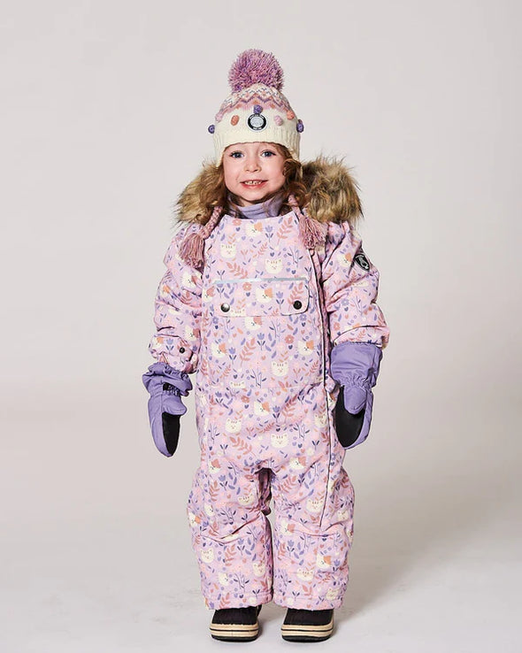 Deux par deux - Ensemble de neige BABY SNUG conçue pour siège d’auto lilas chats