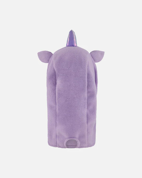 Deux par Deux - Cagoule en polaire conçue pour casque de ski licorne mauve