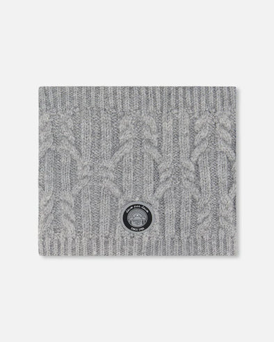 Deux par Deux - Cache-cou d’hiver doublé gris chiné