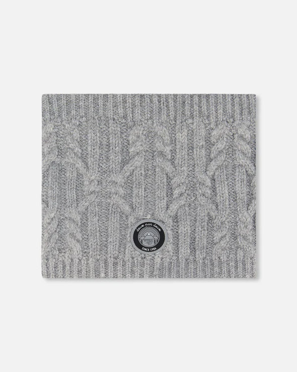 Deux par Deux - Cache-cou d’hiver doublé gris chiné