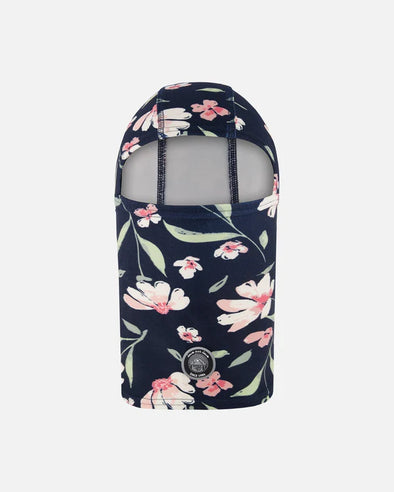 Deux par Deux - Cagoule en jersey brossé marine imprimé fleurs